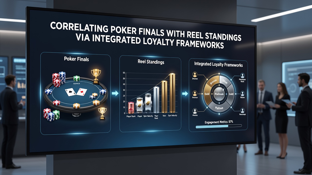 Integrated casino loyalty dashboard showing poker tournament results linked to slot leaderboard positions